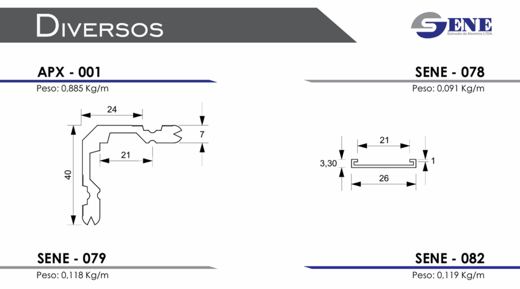 Catálogo Sene - Diversos.