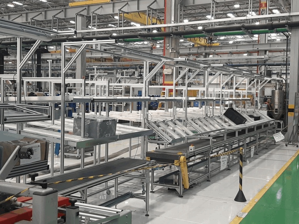 Linha de produção.